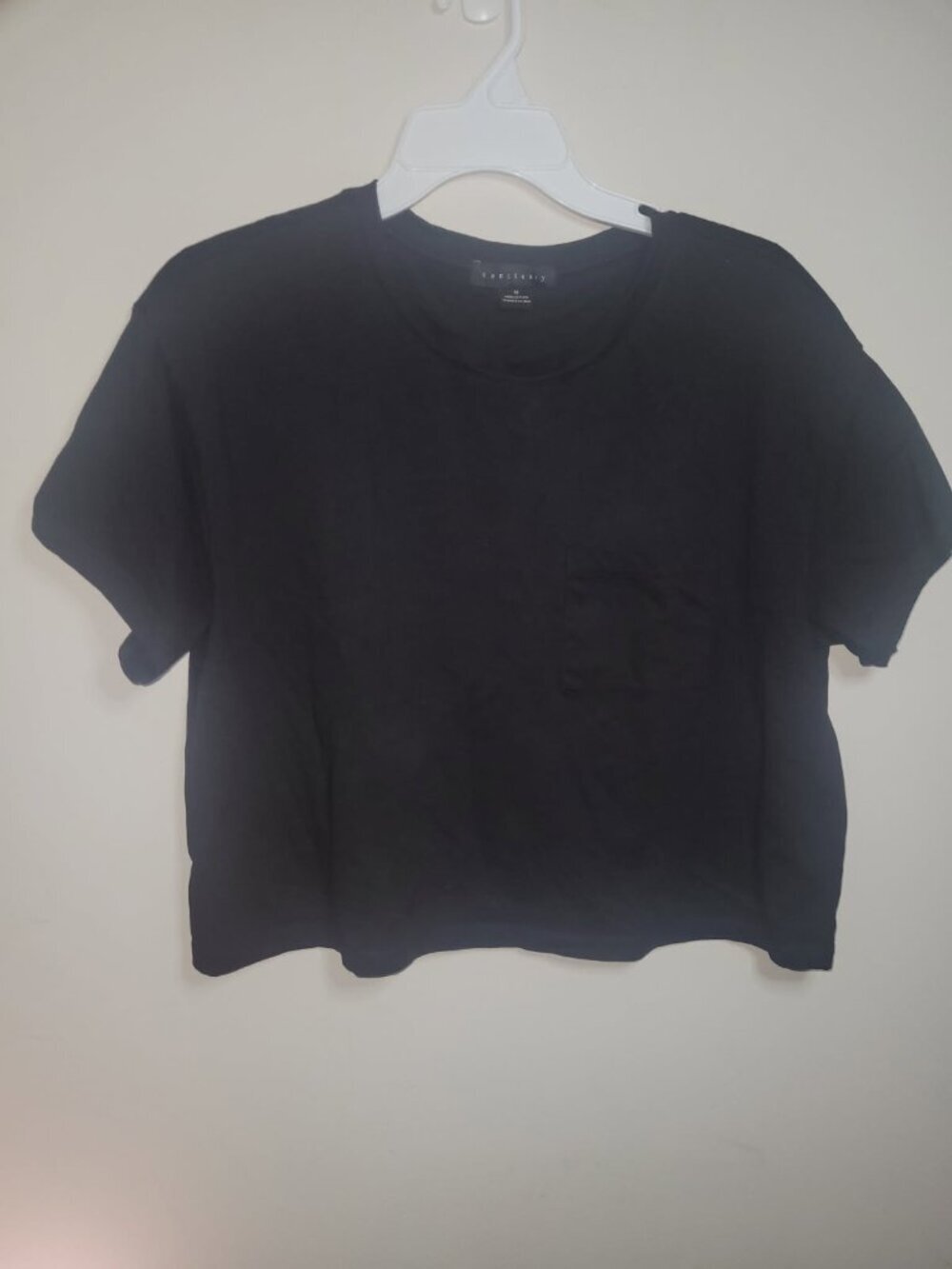 Sanctuary Medium Black Crop Top